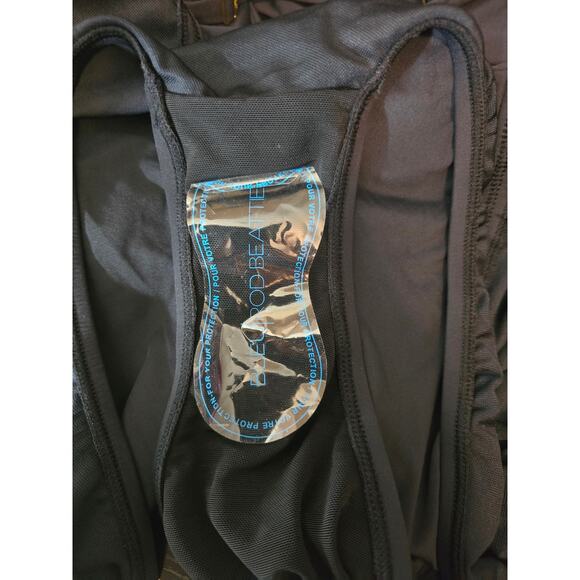 Rod Beattie Bleu Lace-Up Gold Grommet Plunge One-Piece Swimsuit Women's 22W NWT - Picture 3 of 5